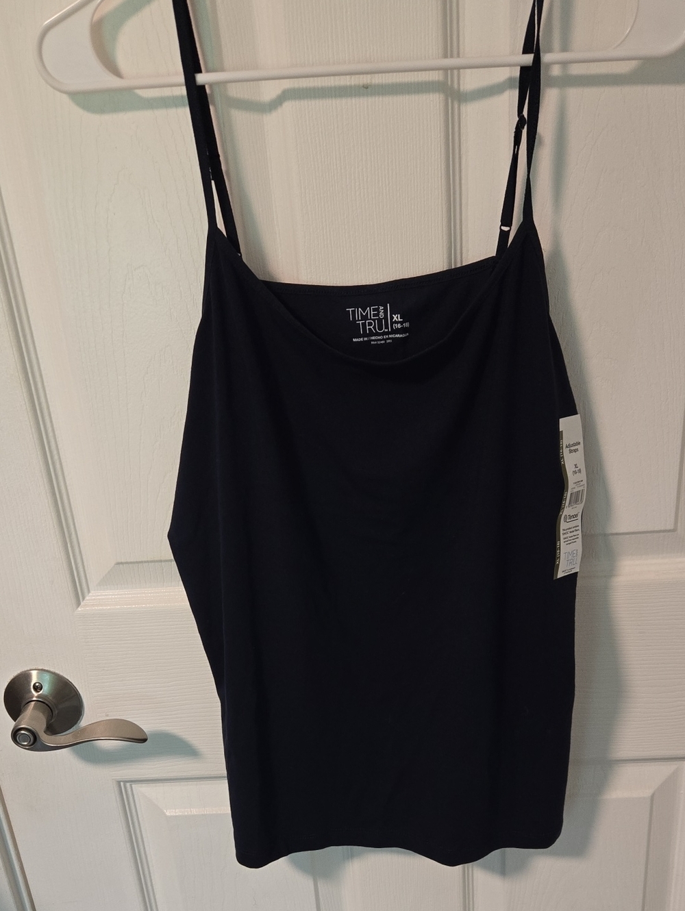 Time and Tru Navy Blue Spaghetti Strap Camisole
